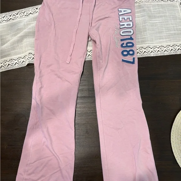 Pink Aeropostale Flare Sweatpants Aeropostale Pants Jumpsuits